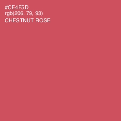 #CE4F5D - Chestnut Rose Color Image