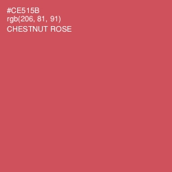 #CE515B - Chestnut Rose Color Image