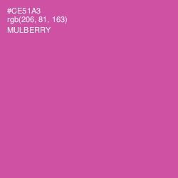 #CE51A3 - Mulberry Color Image