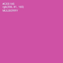 #CE51A5 - Mulberry Color Image