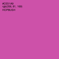 #CE51A9 - Hopbush Color Image