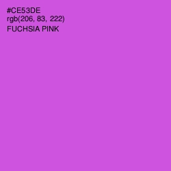 #CE53DE - Fuchsia Pink Color Image
