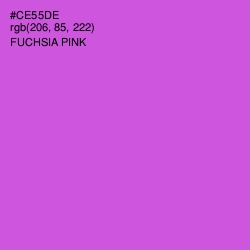 #CE55DE - Fuchsia Pink Color Image
