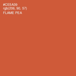 #CE5A39 - Flame Pea Color Image