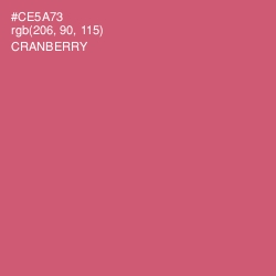 #CE5A73 - Cranberry Color Image