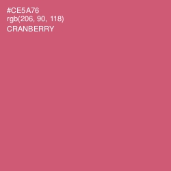 #CE5A76 - Cranberry Color Image