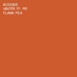 #CE5B2E - Flame Pea Color Image