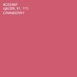 #CE5B6F - Cranberry Color Image