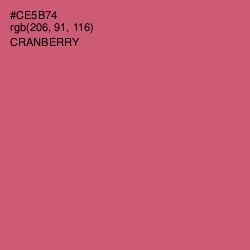 #CE5B74 - Cranberry Color Image