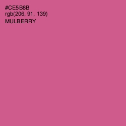 #CE5B8B - Mulberry Color Image