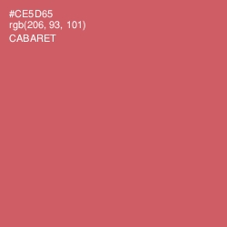 #CE5D65 - Cabaret Color Image