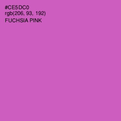 #CE5DC0 - Fuchsia Pink Color Image