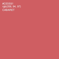 #CE5E61 - Cabaret Color Image