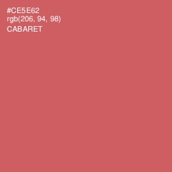 #CE5E62 - Cabaret Color Image