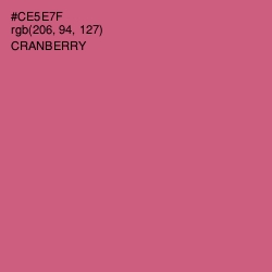 #CE5E7F - Cranberry Color Image
