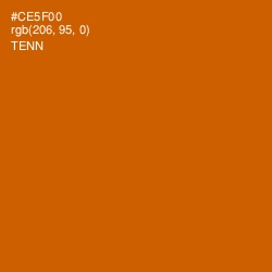 #CE5F00 - Tenn Color Image