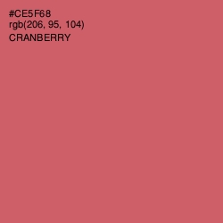#CE5F68 - Cranberry Color Image