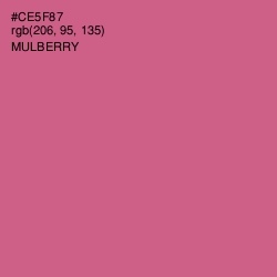 #CE5F87 - Mulberry Color Image