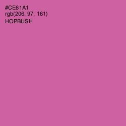 #CE61A1 - Hopbush Color Image