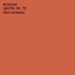 #CE6249 - Red Damask Color Image