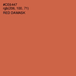 #CE6447 - Red Damask Color Image