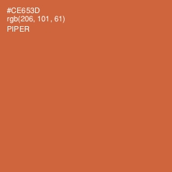 #CE653D - Piper Color Image