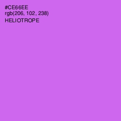 #CE66EE - Heliotrope Color Image