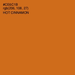#CE6C1B - Hot Cinnamon Color Image