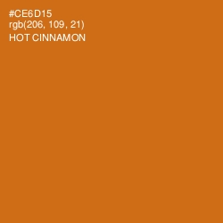 #CE6D15 - Hot Cinnamon Color Image