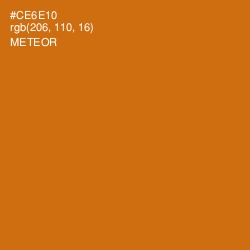 #CE6E10 - Meteor Color Image