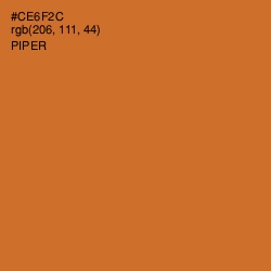 #CE6F2C - Piper Color Image