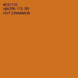 #CE711E - Hot Cinnamon Color Image