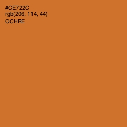 #CE722C - Ochre Color Image