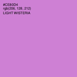 #CE80D4 - Light Wisteria Color Image