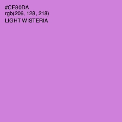 #CE80DA - Light Wisteria Color Image