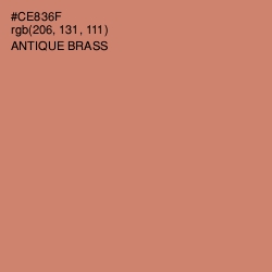 #CE836F - Antique Brass Color Image