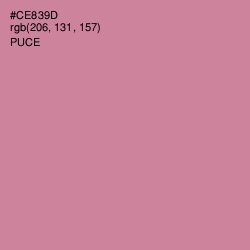 #CE839D - Puce Color Image
