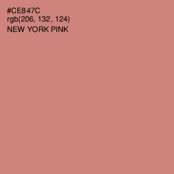 #CE847C - New York Pink Color Image
