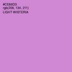 #CE86D3 - Light Wisteria Color Image