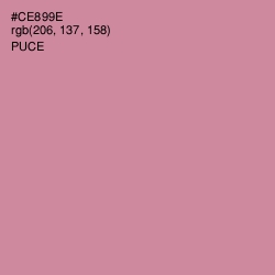 #CE899E - Puce Color Image