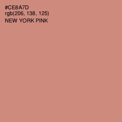 #CE8A7D - New York Pink Color Image