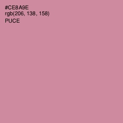 #CE8A9E - Puce Color Image