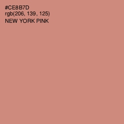 #CE8B7D - New York Pink Color Image