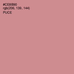 #CE8B90 - Puce Color Image