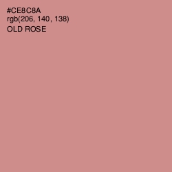 #CE8C8A - Old Rose Color Image