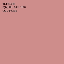 #CE8C8B - Old Rose Color Image