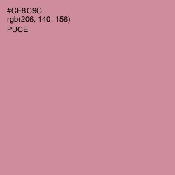 #CE8C9C - Puce Color Image