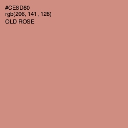 #CE8D80 - Old Rose Color Image