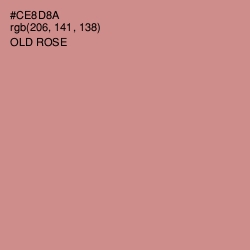 #CE8D8A - Old Rose Color Image