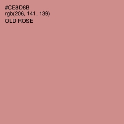 #CE8D8B - Old Rose Color Image